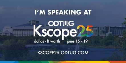 I'm Speaking at Kscope 2025